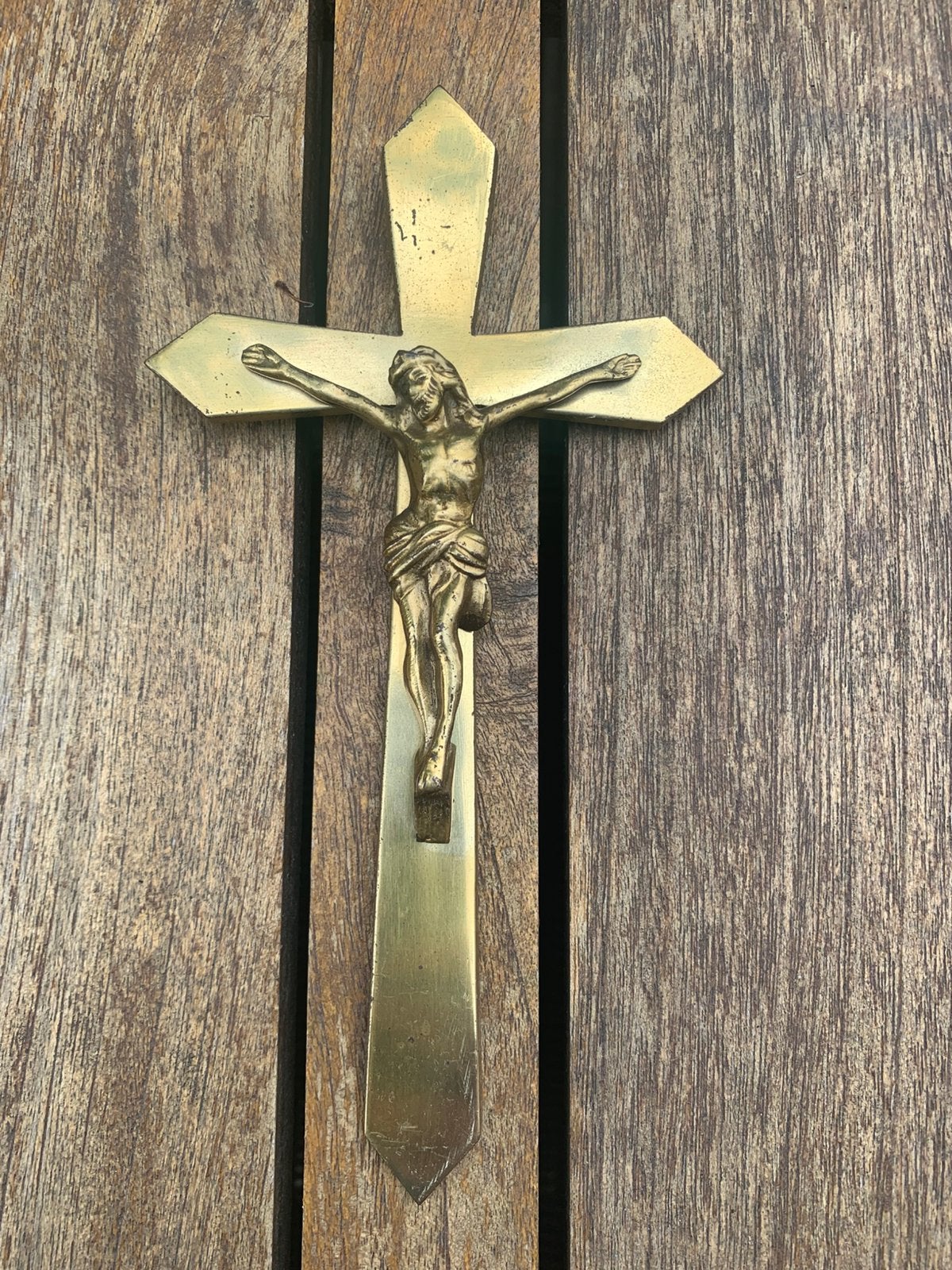Crucifix vintage du milieu du siècle — 1960, Enlèvement ou Envoi, Comme neuf