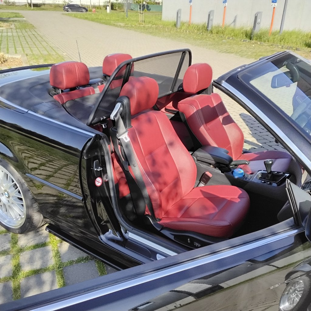Bmw 320 e46, Auto's, BMW, Achterwielaandrijving, Cabriolet, Zwart, Leder