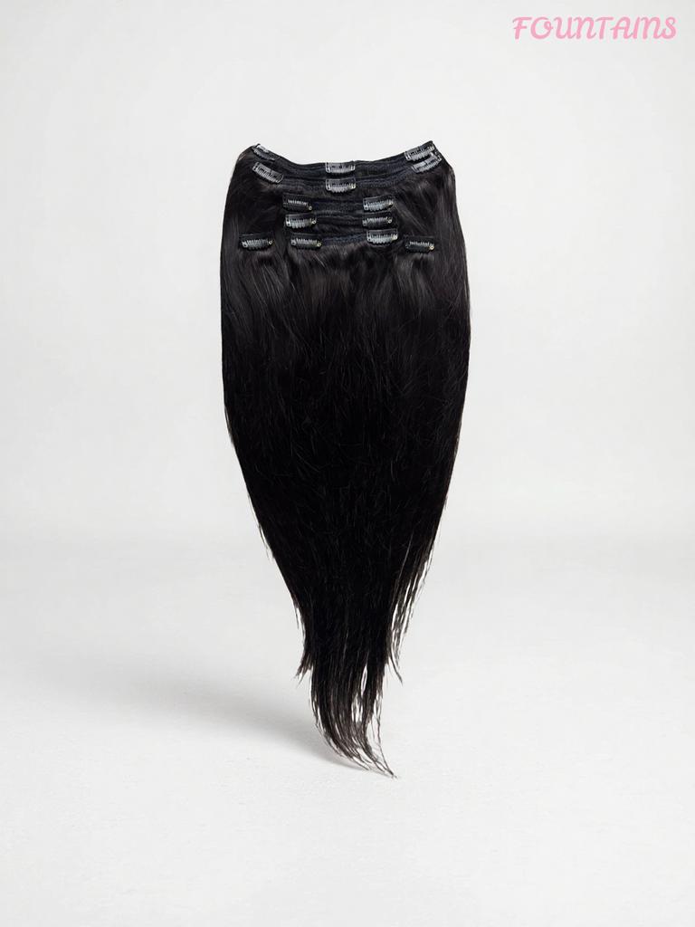 Clip-in Hair Extensions te koop - 55cm/22inch, Ophalen of Verzenden, Zo goed als nieuw