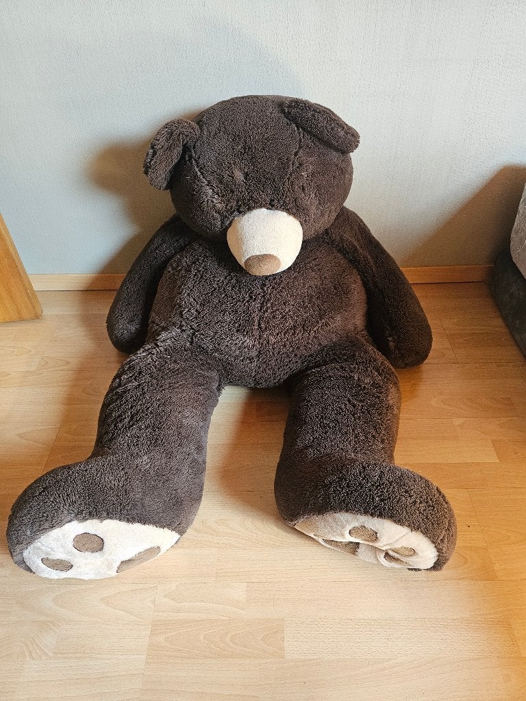 Teddybeer, Kinderen en Baby's, Speelgoed | Knuffels en Pluche, Ophalen, Beer, Zo goed als nieuw, Bruin