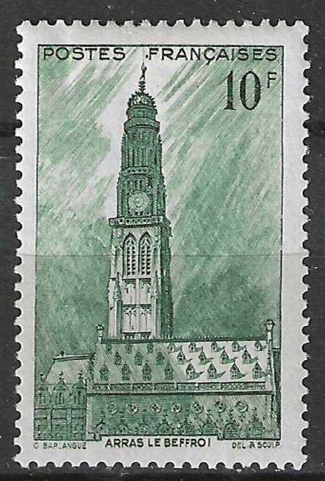 France 1942 - Yvert 567 - Beffroi d'Arras - 10 pieds (PF), Envoi, Non oblitéré