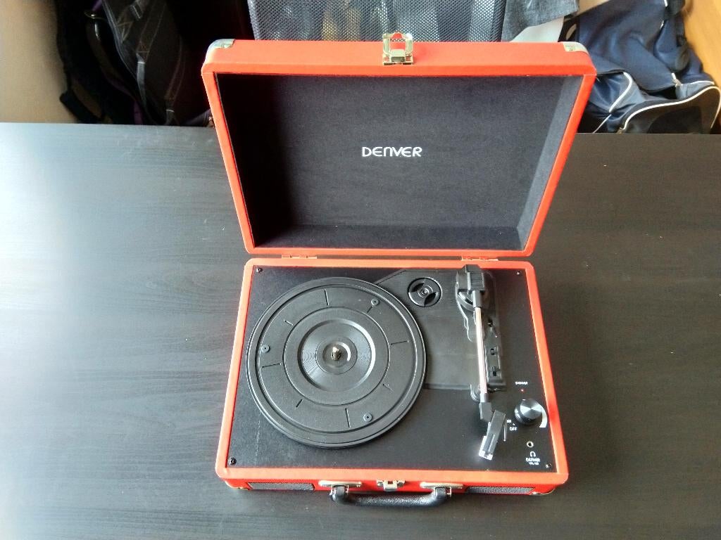 Draagbare platenspeler Denver, Audio, Tv en Foto, Platenspelers, Nieuw, USB-aansluiting, Platenspeler, Ophalen