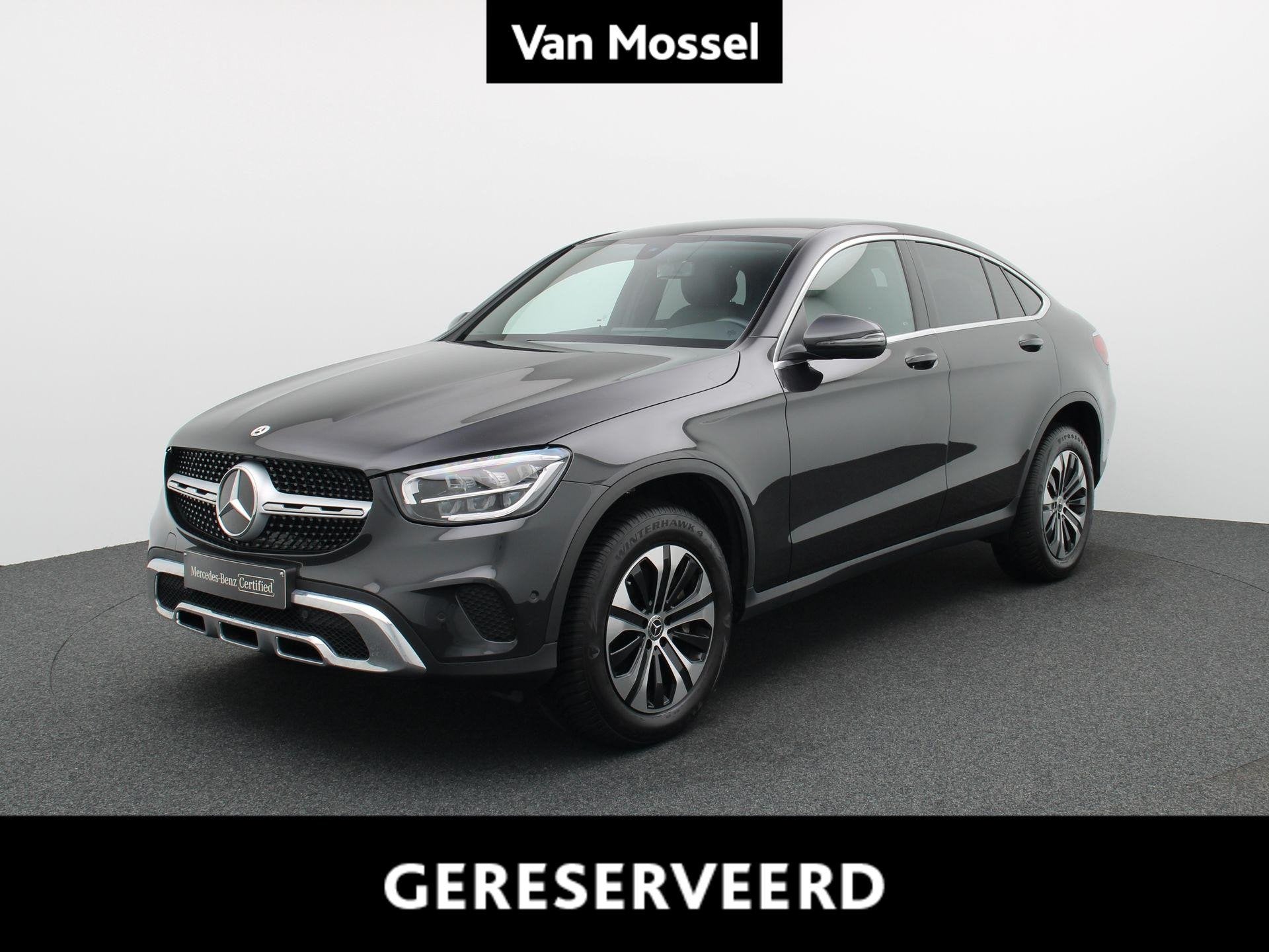 Mercedes-Benz GLC 300 de 4M Business Solution Coupé + LEDER, Autos, Mercedes-Benz, Cuir, Argent ou Gris, 143 kW, Euro 6