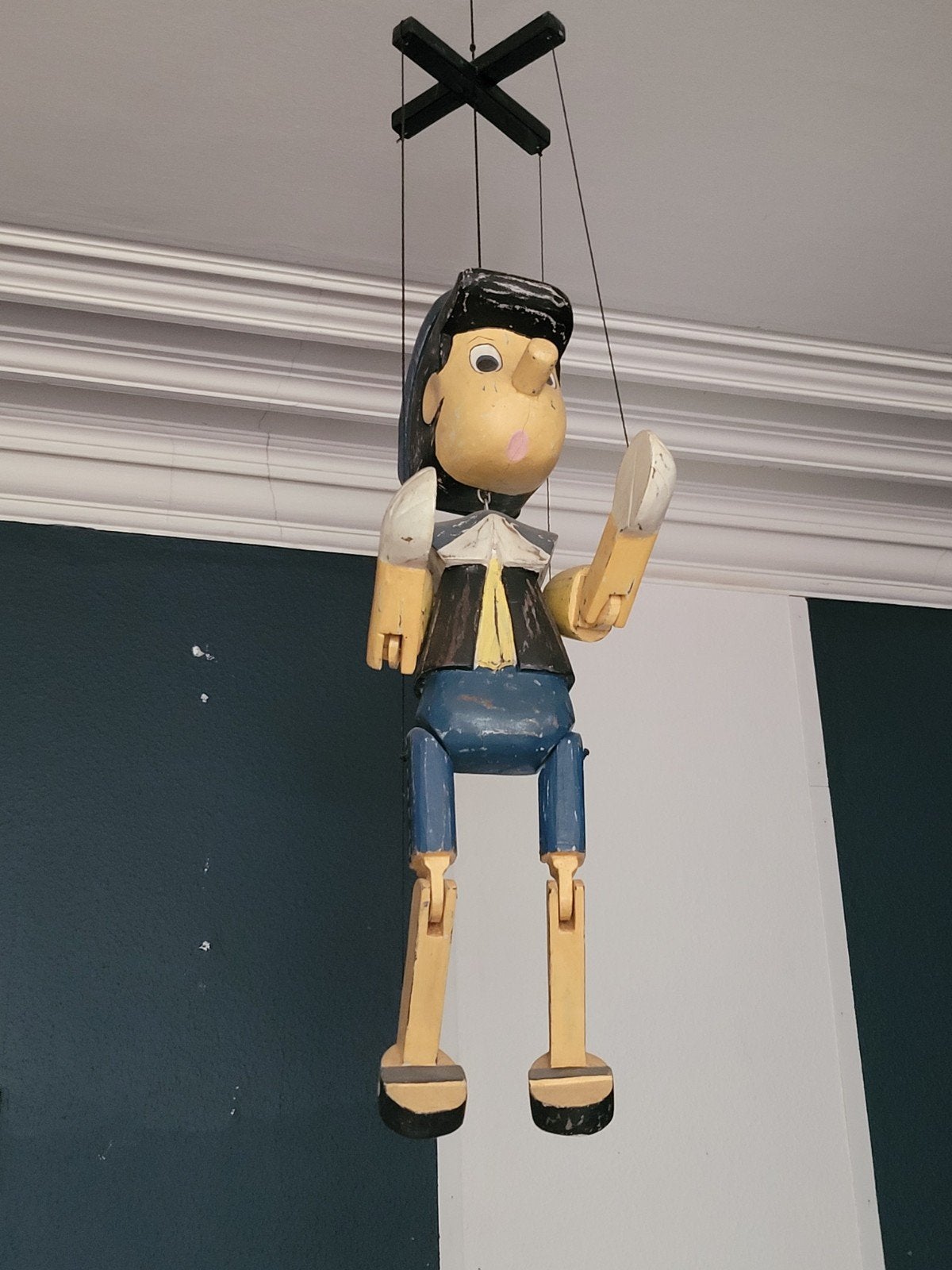 Ancienne grande marionnette de Pinocchio, Antiquités & Art, Enlèvement ou Envoi