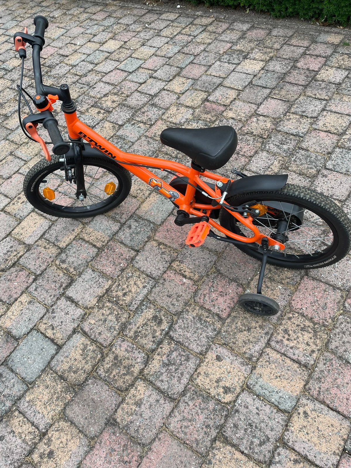 vélo pour enfants avec roues d'entraînement Xtra 16 pouces, Vélos & Vélomoteurs, Enlèvement, Comme neuf, 16 à 20 pouces, Stabilisateurs