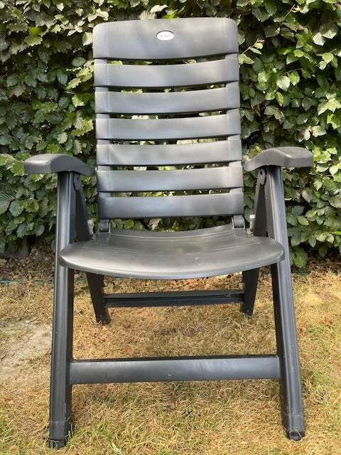 chaise de jardin avec dossier réglable, Enlèvement, Comme neuf, Plastique, Pliant