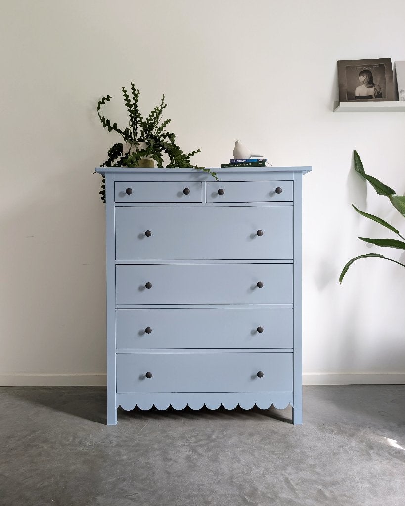Ladekast HEMNES lichtblauw, Maison & Meubles, Armoires | Commodes, 25 à 50 cm, 5 tiroirs ou plus, Scandinavisch, Comme neuf