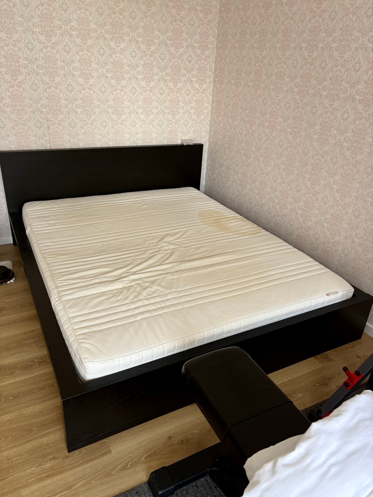 IKEA MALM Bed Frame - zwart 180 x 200, Ophalen, Zo goed als nieuw, Zwart