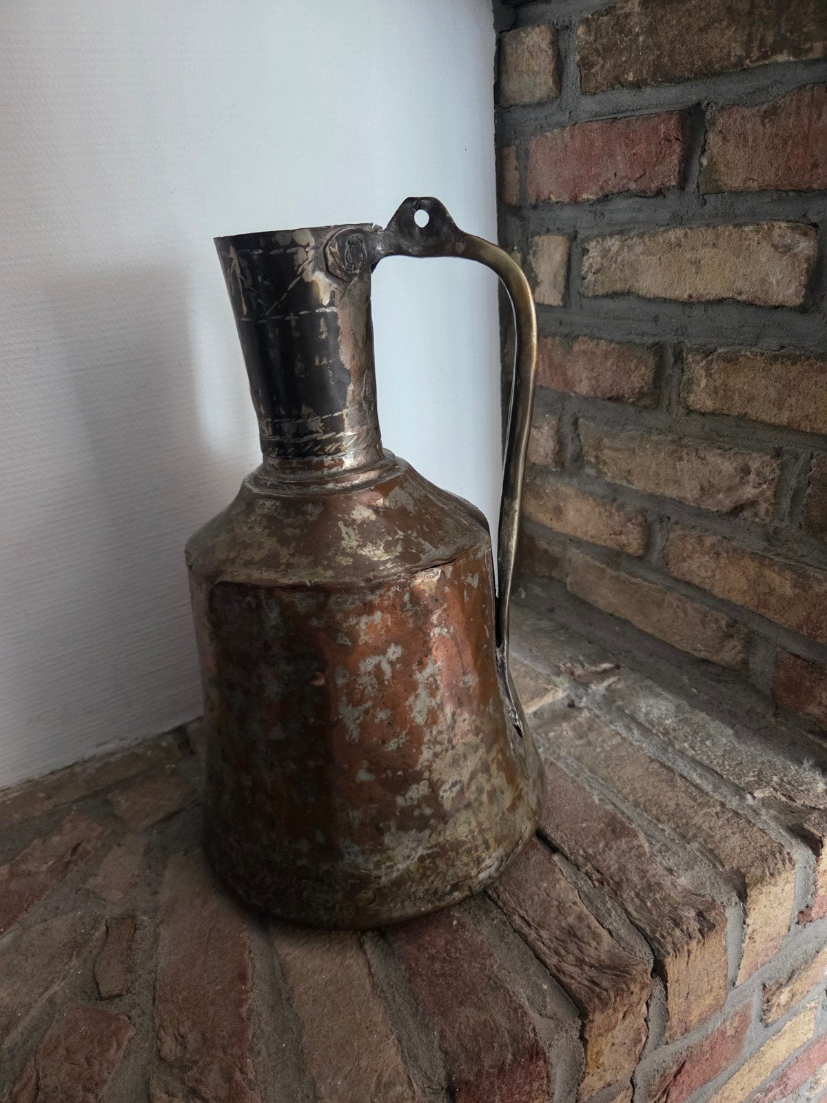 Grange cruche en cuivre, Enlèvement, 37 cm