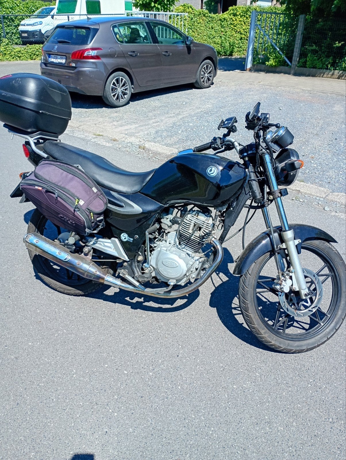 125cc moto sym, Enlèvement