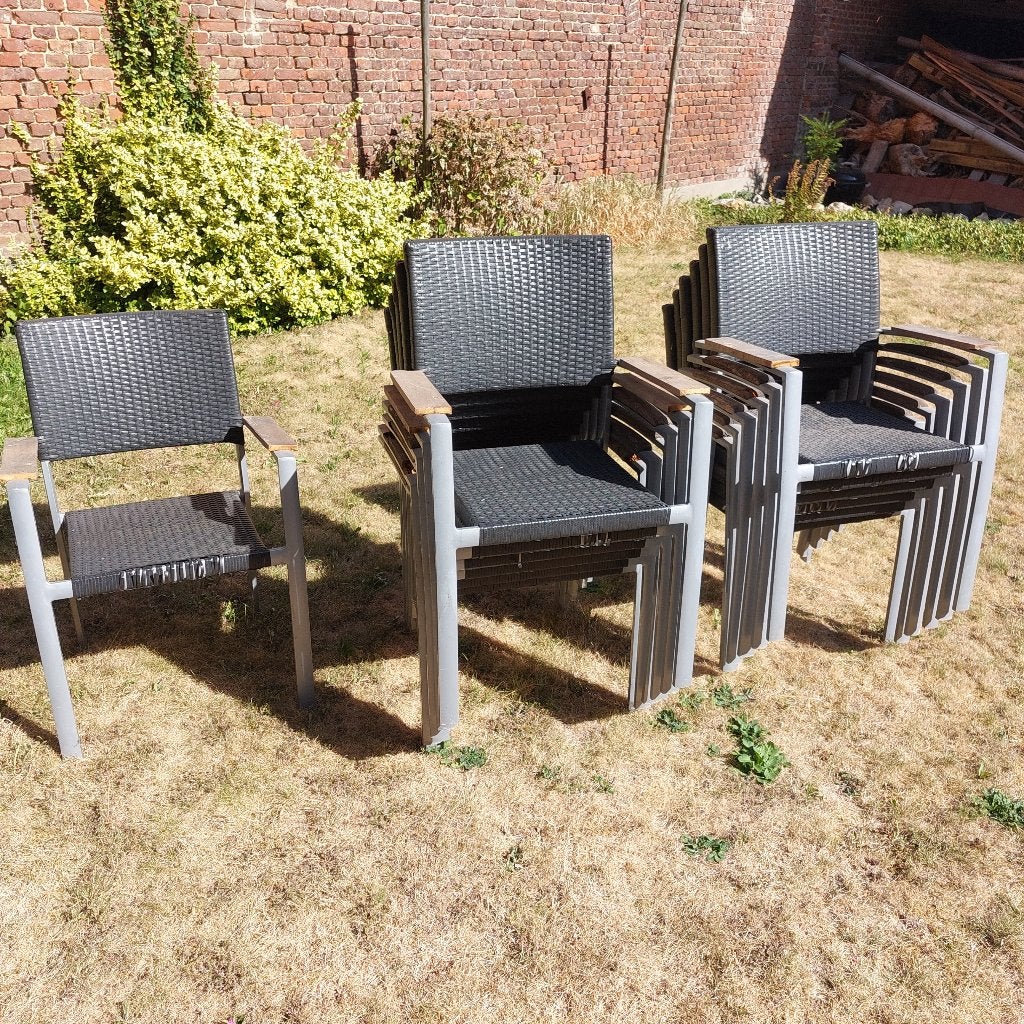 15 Chaises de jardin alu, Enlèvement, Aluminium