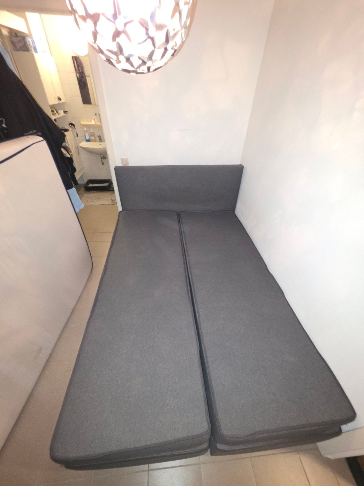 Boxspring 140x200 + GRATIS topper | Ook als 2 eenpersoonsbed, Ophalen, Gebruikt, Tweepersoons, 140 cm