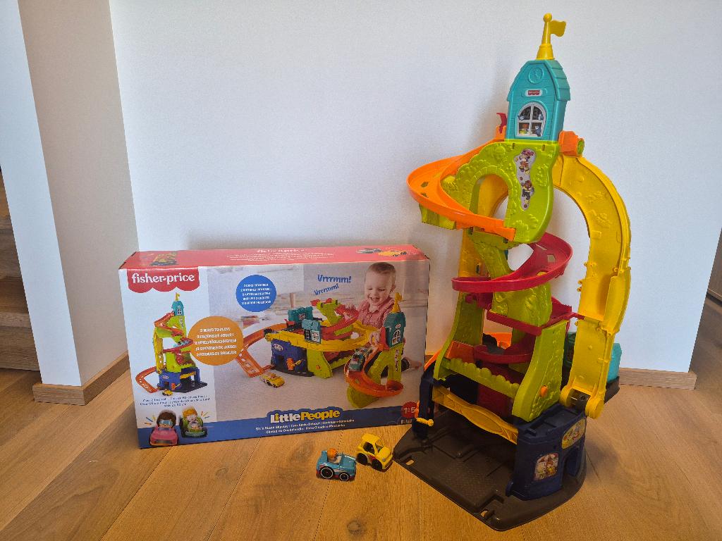 Fisher-Price Little People Zit & Sta Racebaan, Kinderen en Baby's, Speelgoed | Fisher-Price, Ophalen, Zo goed als nieuw, Speelset
