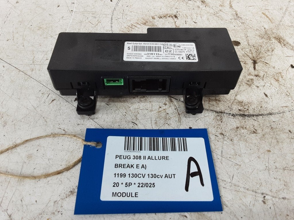COMPUTER 308 SW (L4 / L9 / LC / LJ / LR) (9831611580), Gebruikt, Peugeot