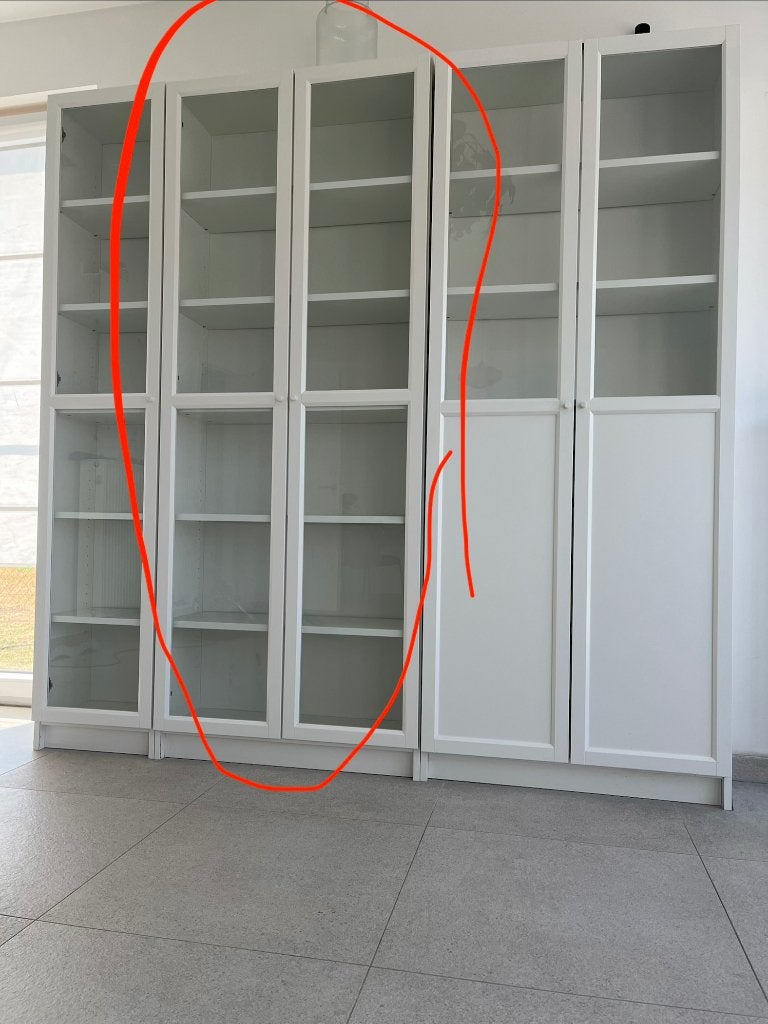 Ikea BILLY / OXBERG boekenkast met deur wit 80x30x202 cm, Huis en Inrichting, Kasten | Boekenkasten, Ophalen, Met deur(en), 200 cm of meer