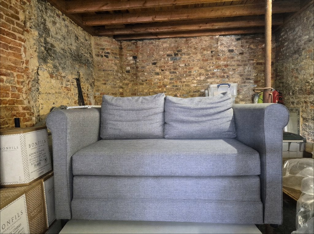 Canapé-lit Ikea, Autres dimensions, Gris, Queen size, Enlèvement