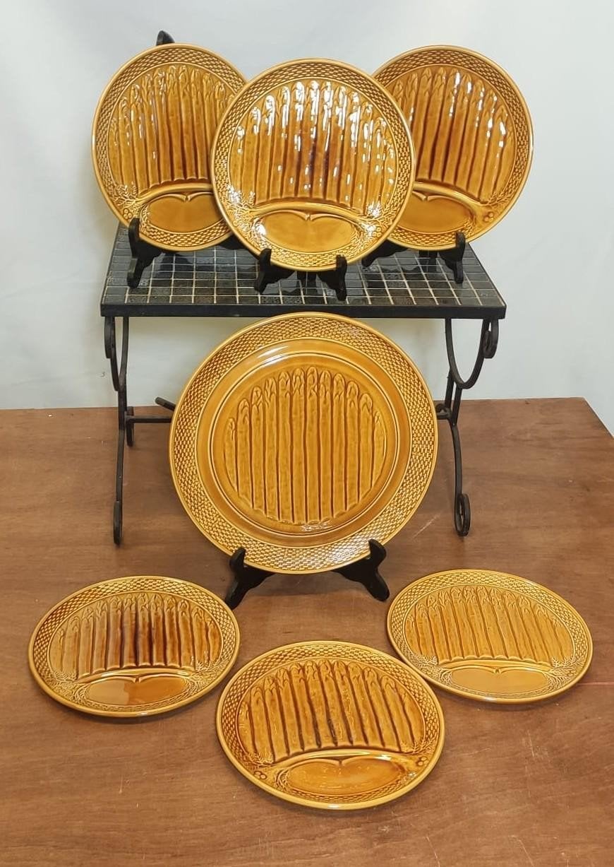 Set d'assiettes à asperges françaises, Enlèvement ou Envoi