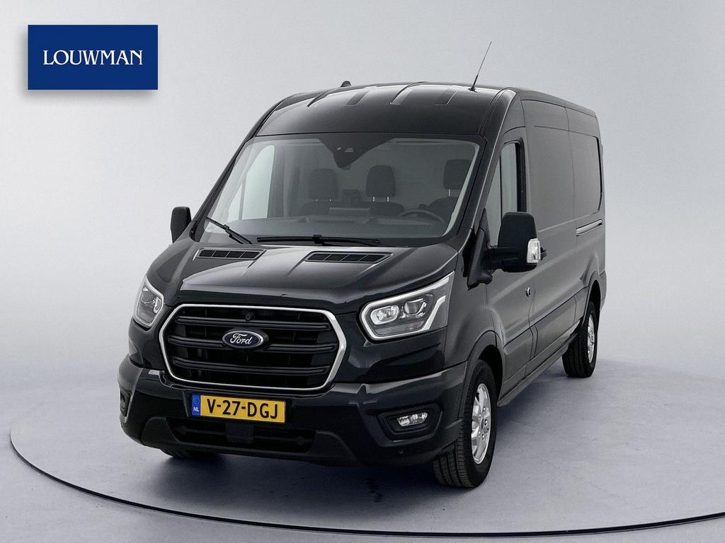 Ford Transit 350 2.0 TDCI L3H2 Limited Schuifdeur L+R 360 c, Automaat, 241 g/km, Parkeersensor, Zwart