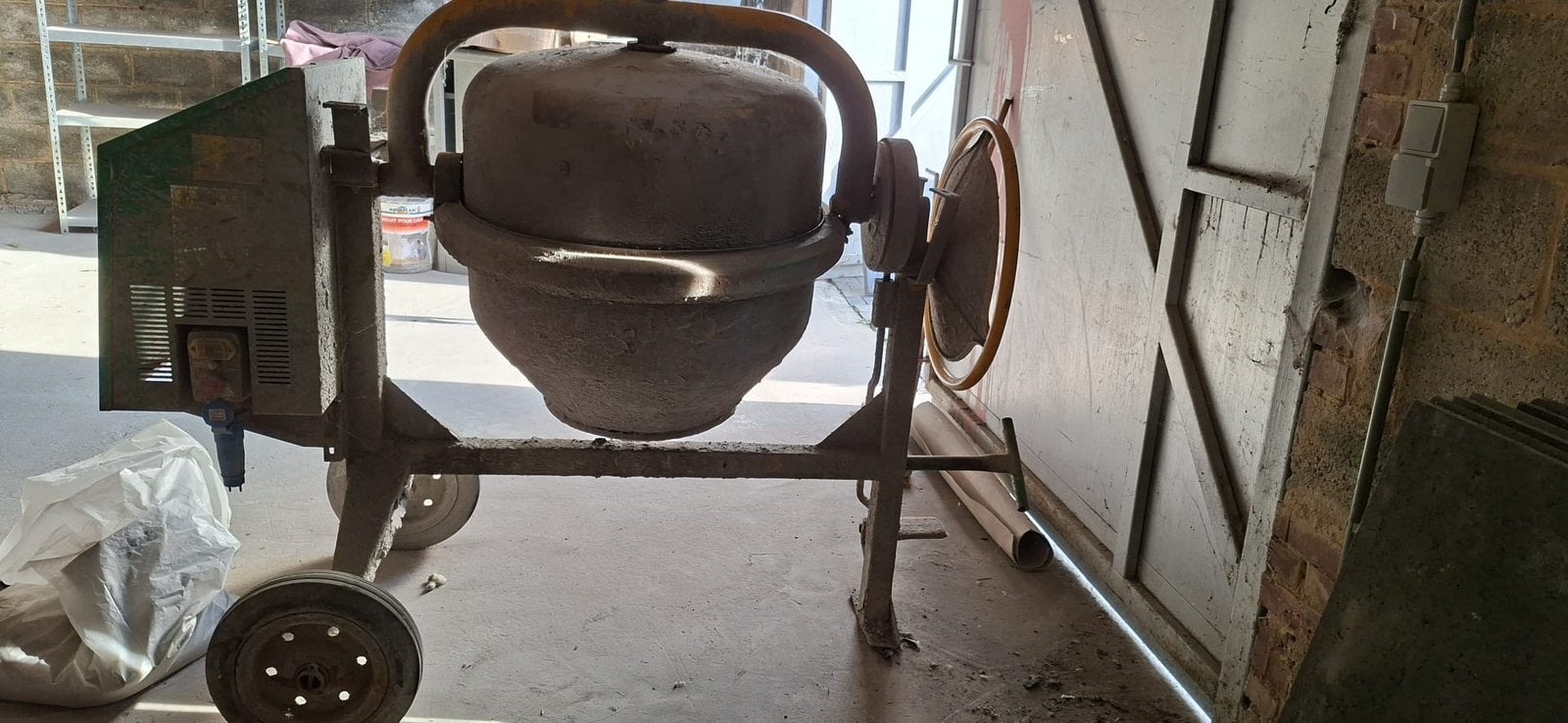 Bétonnière électrique Sella 260L, Ophalen, Gebruikt