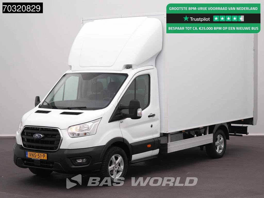 Ford Transit 130pk D'Hollandia Laadklep Zijdeur Bakwagen Cam, Auto's, Stof, Euro 6, 4 cilinders, Wit