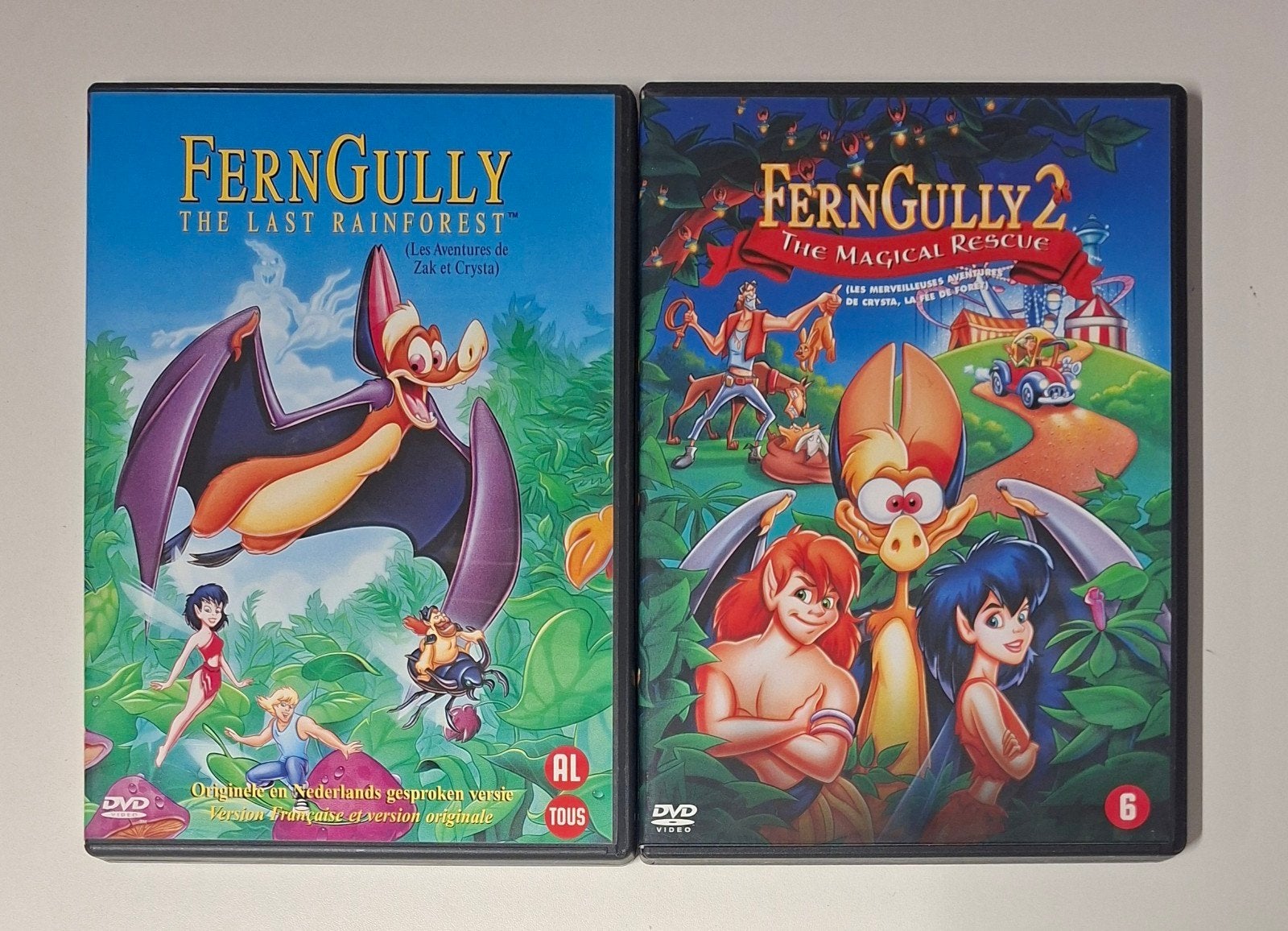 FernGully 1+2, Enlèvement ou Envoi, Dessin animé, Néerlandais, Néerlandais