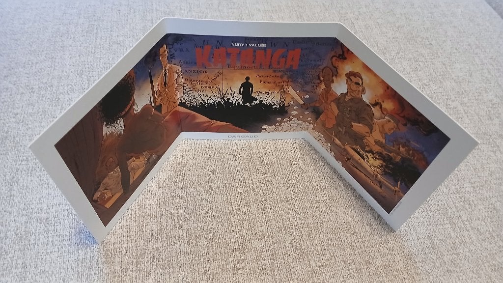 BD Ex-libris tryptique Katanga Nury Vallée, Livres, Une BD, Enlèvement ou Envoi, Comme neuf