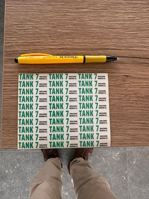 set sticker klein Tank 7 Boulevard brewery, Verzamelen, Ophalen of Verzenden, Nieuw, Reclamebord, Plaat of Schild, Overige merken