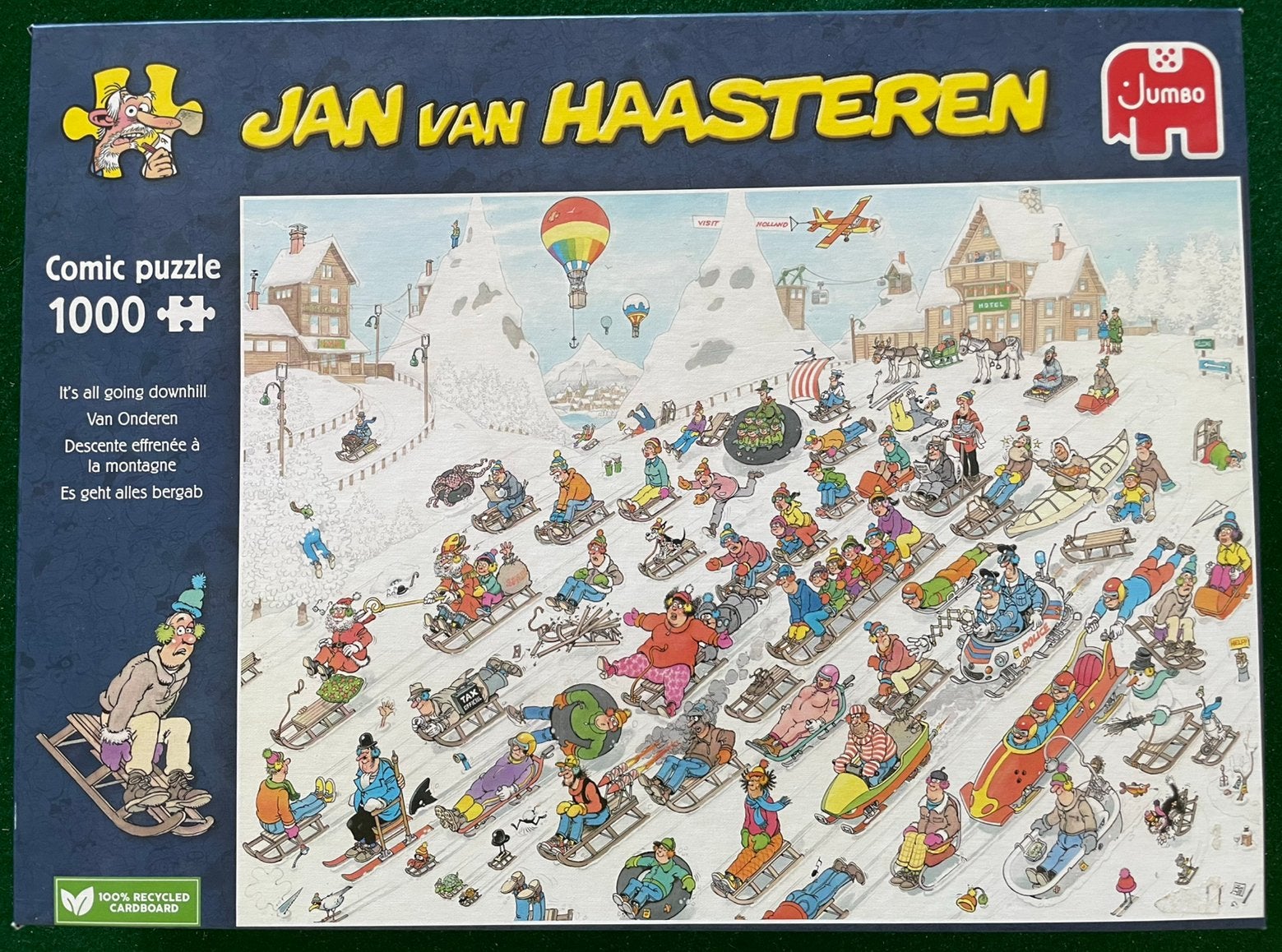 Jan van Haasteren puzzel 1000 stukjes - Van Onderen, Hobby en Vrije tijd, Denksport en Puzzels, Ophalen of Verzenden, Zo goed als nieuw