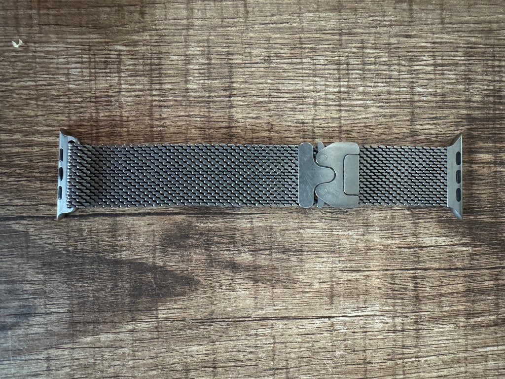 Apple Watch titanium bandje, Bijoux, Sacs & Beauté, Montres connectées, Enlèvement ou Envoi, Comme neuf, Apple Watch