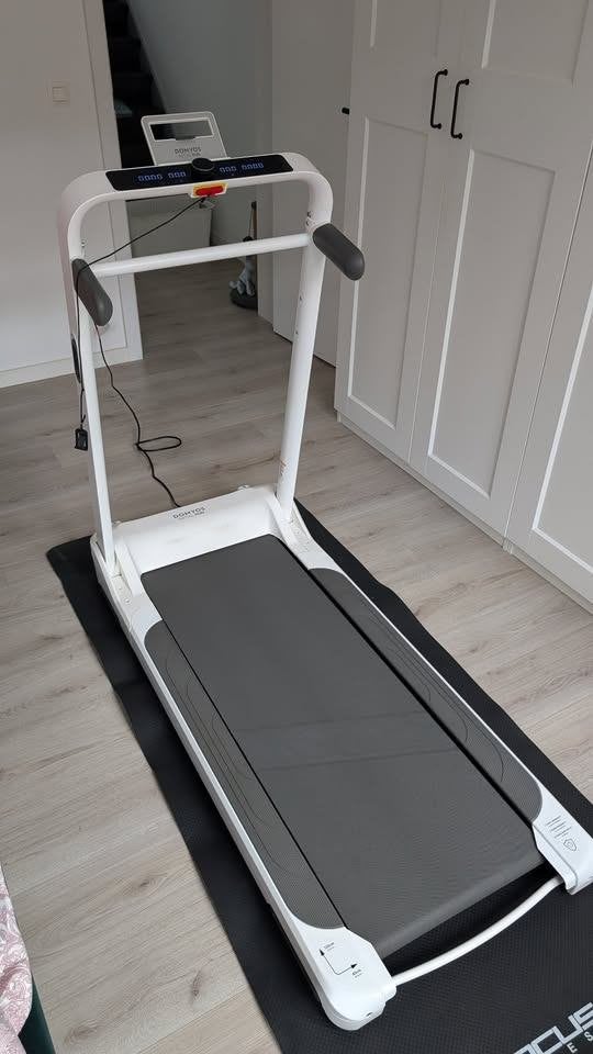 Loopband Domyos Initial Run met vloerbeschermer, Sport en Fitness, Ophalen, Kunststof, Gebruikt, Loopband