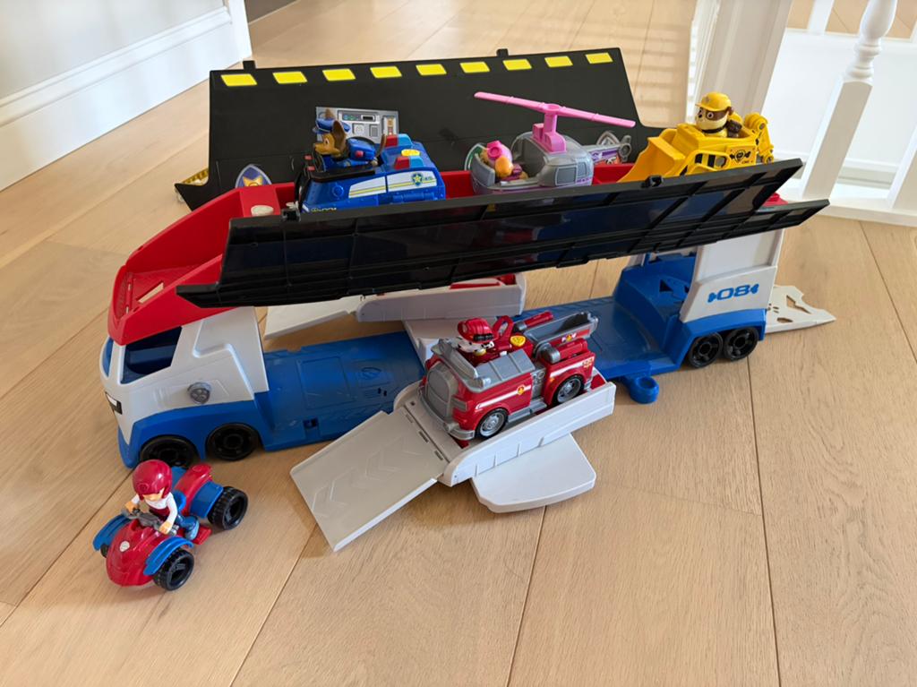 Paw Patrol Patroller ca 80cm incl autootjes en figuurtjes, Ophalen of Verzenden, Zo goed als nieuw