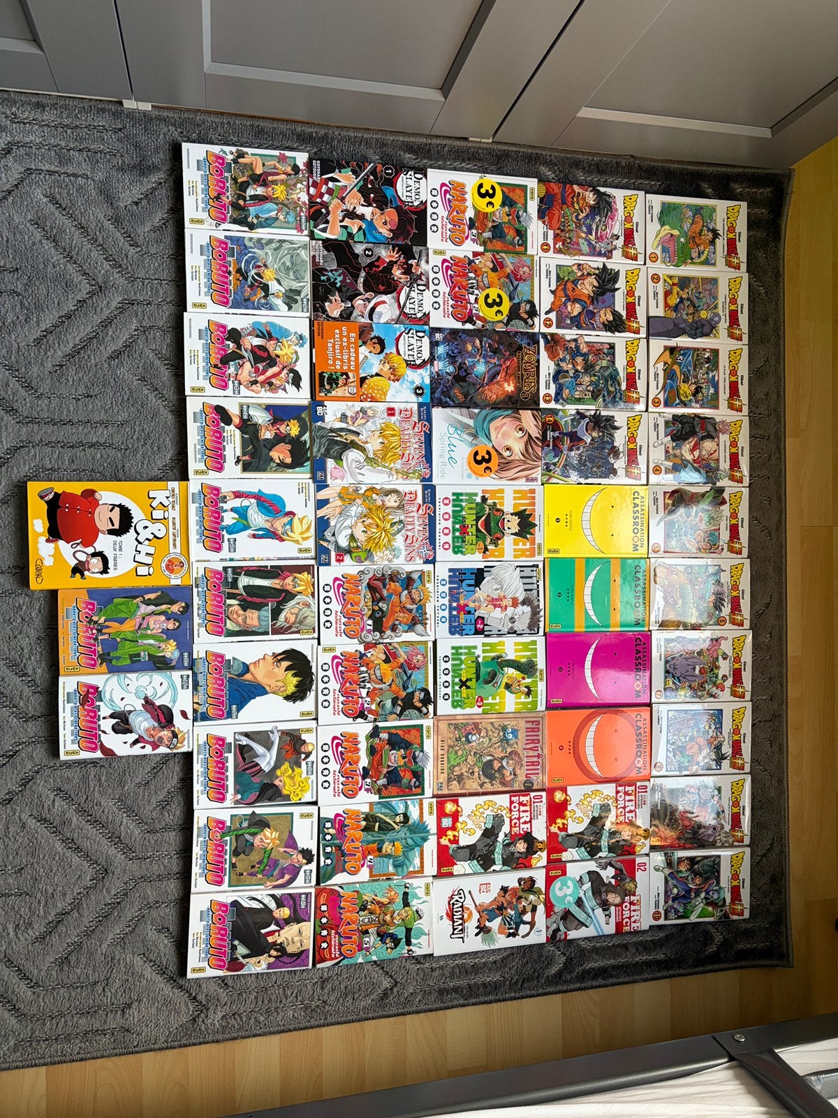 Lot de 53 manga, Envoi