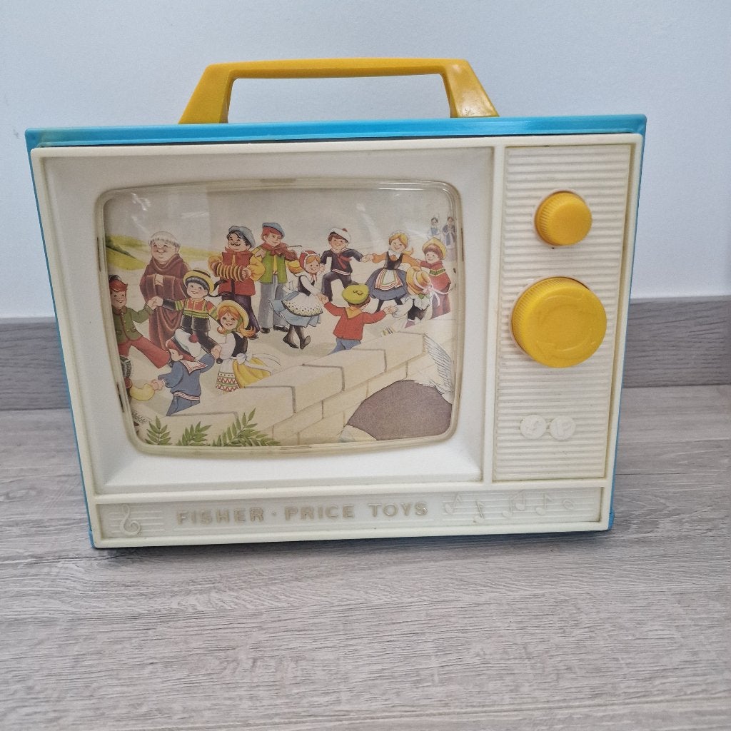 Vintage Fisher Price muziekdoos / televisie, Ophalen of Verzenden