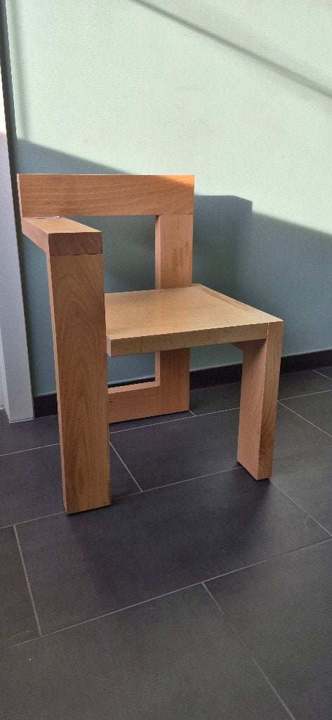 Handgemaakte designstoel uit massief hout, Maison & Meubles, Chaises, Neuf, Autres couleurs, Enlèvement, Bois