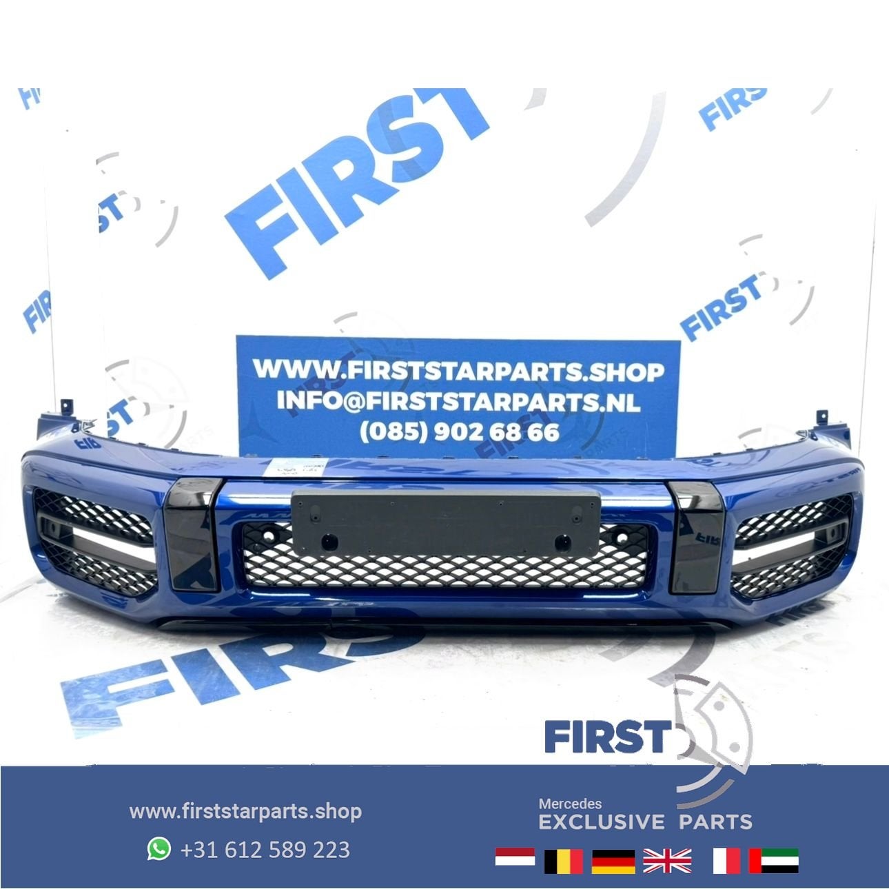 W463 G63 BUMPER G KLASSE G63s AMG VOORBUMPER origineel Merce, Gebruikt, -, Voor, Ophalen of Verzenden