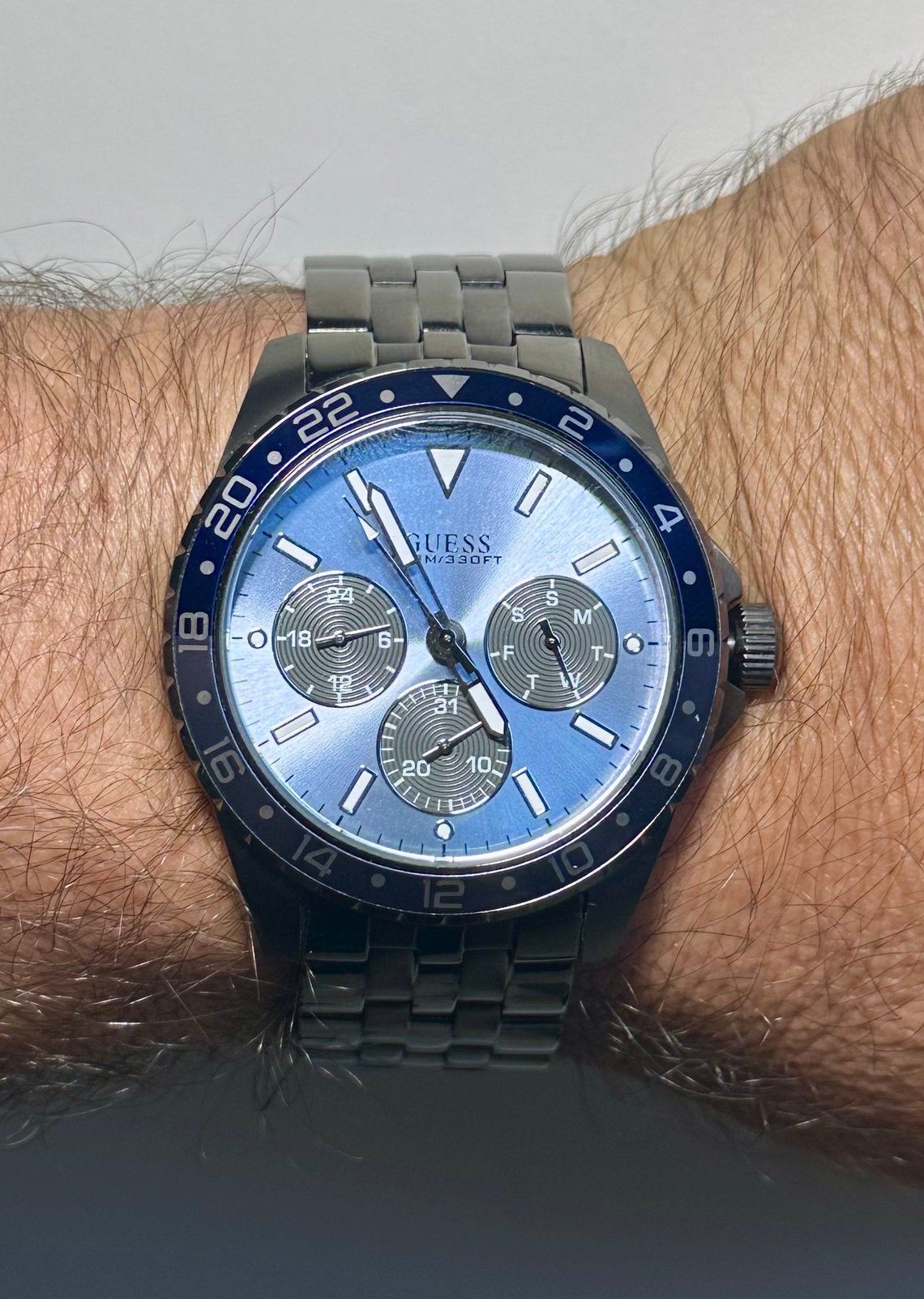 Montre homme Guess, Overige merken, Staal, Staal, Polshorloge