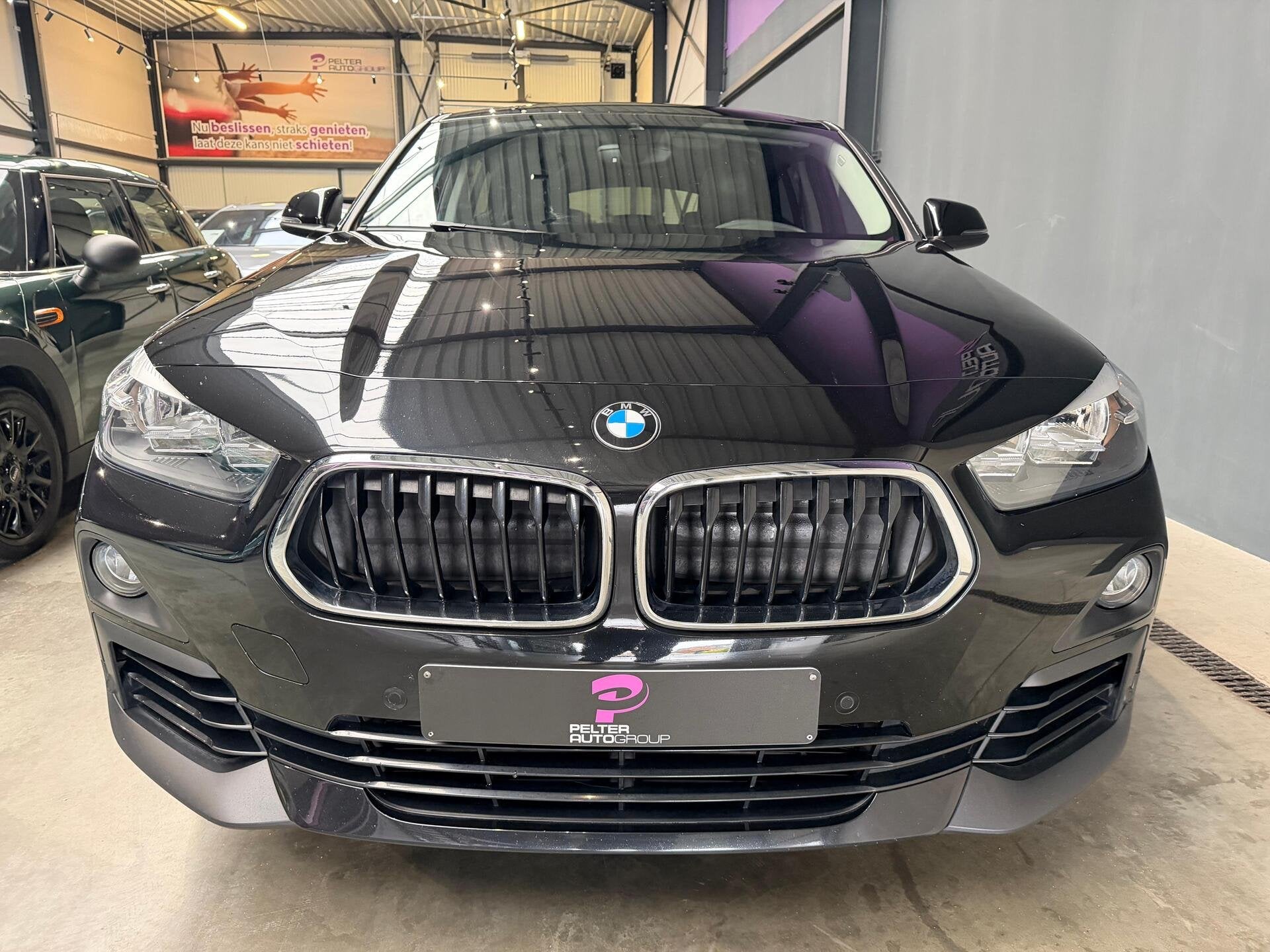 BMW X2 sDrive 18d 2.0Diesel Automaat Leder Pano, Auto's, BMW, X2, 4 cilinders, Zwart, Bedrijf