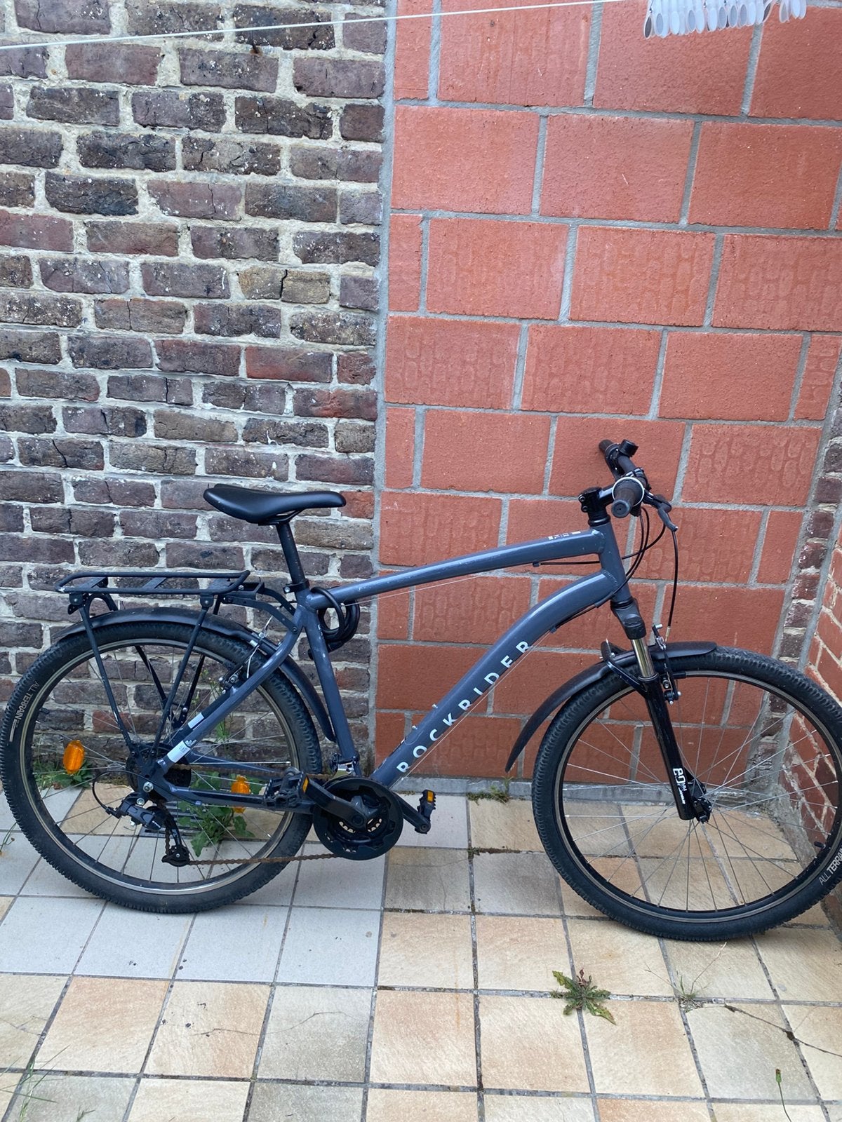 Rockrider MTB 27,5 inch met bagagedrager, Ophalen, Zo goed als nieuw, Schijfrem