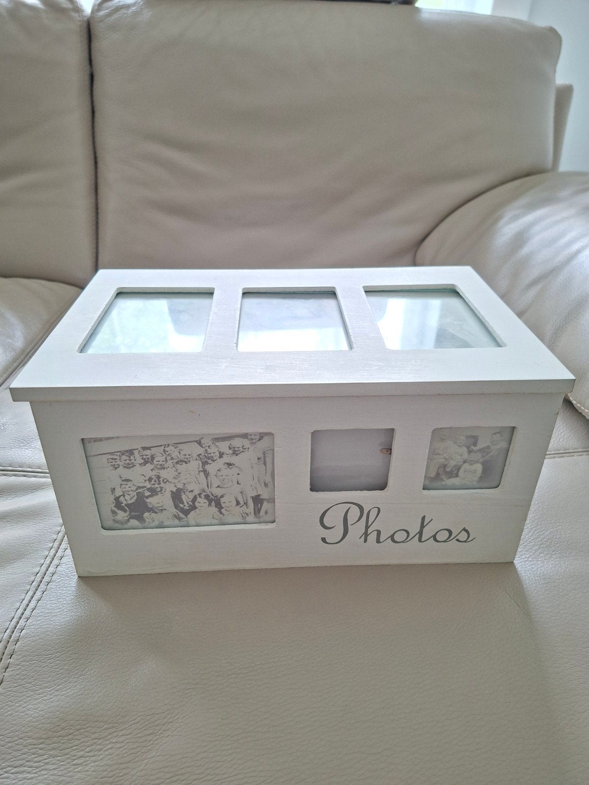 Houten vintage antiek fotoalbum, Ophalen