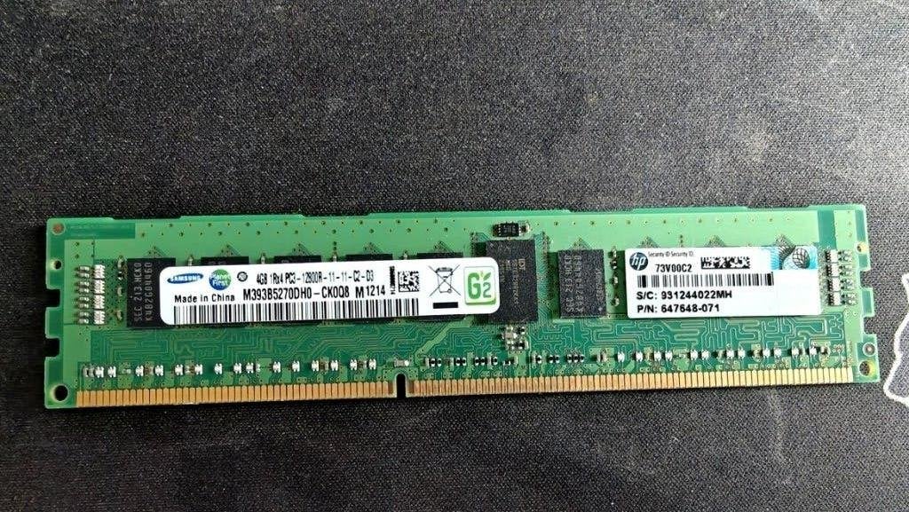 Samsung 4GB DDR3-1600 ECC RDIMM Server RAM, Gebruikt, Server, DDR3, Ophalen of Verzenden