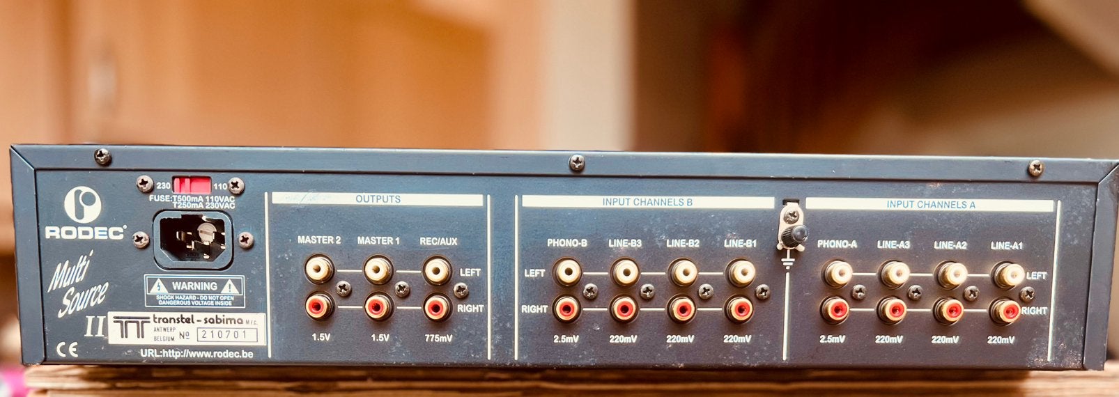 Rodec 19” front operated mixer, Musique & Instruments, Enlèvement, Utilisé