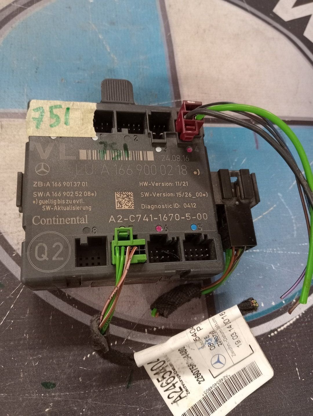 Centrale Deurvergrendelings Module van een Mercedes B-Klasse, Gebruikt, -, Ophalen of Verzenden, -