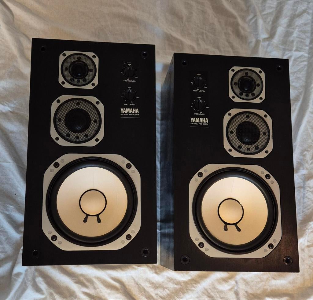 Yamaha NS 100 m vintage HiFi studio monitor speakers, Audio, Tv en Foto, Luidsprekerboxen, Ophalen of Verzenden, Gebruikt, Front, Rear of Stereo speakers