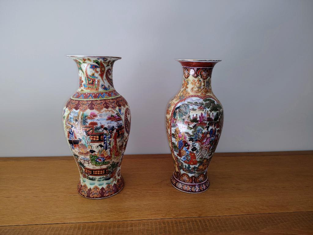 2 Chinese vazen in perfect staat, Ophalen