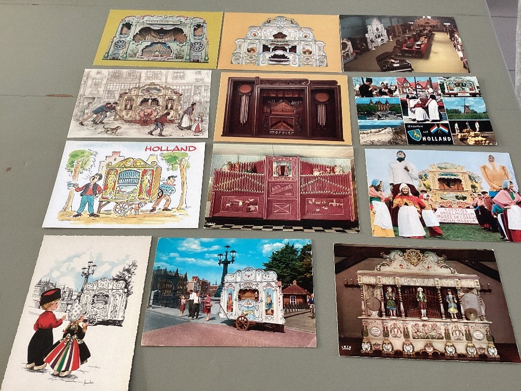 Lot 12 postkaarten orgels, Ophalen of Verzenden, 1980 tot heden
