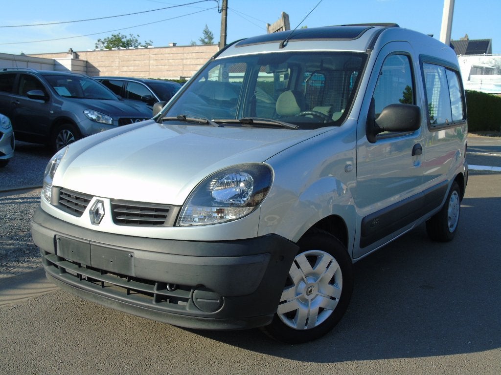 Renault Kangoo 1.2i Benzine *09/2006 *Opendak *5 Zitplaatsen, Autos, Renault, Cuir, Argent ou Gris, Ordinateur de bord, Entreprise