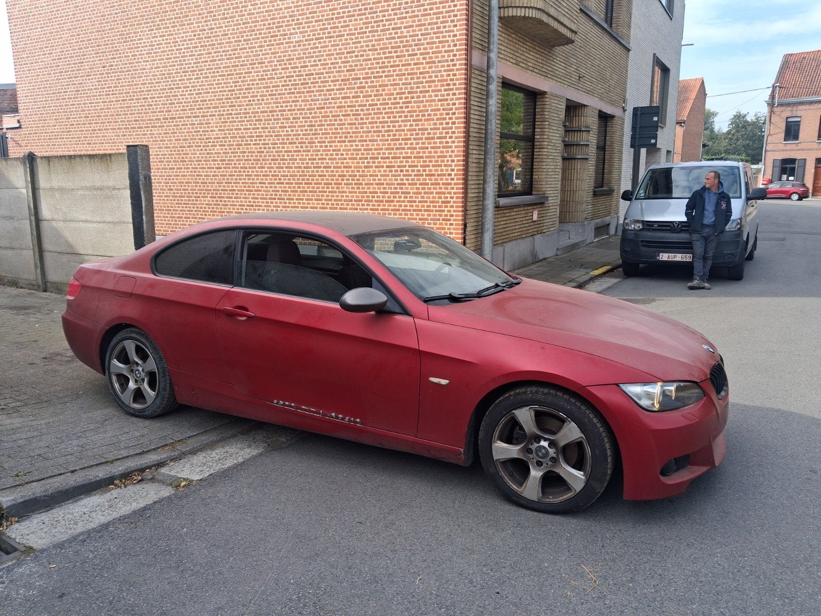 bmw 320 ci ( e92 coupe ) voor export , onderdelen of opmaak, Auto's, Bedrijf, Grijs, Te koop