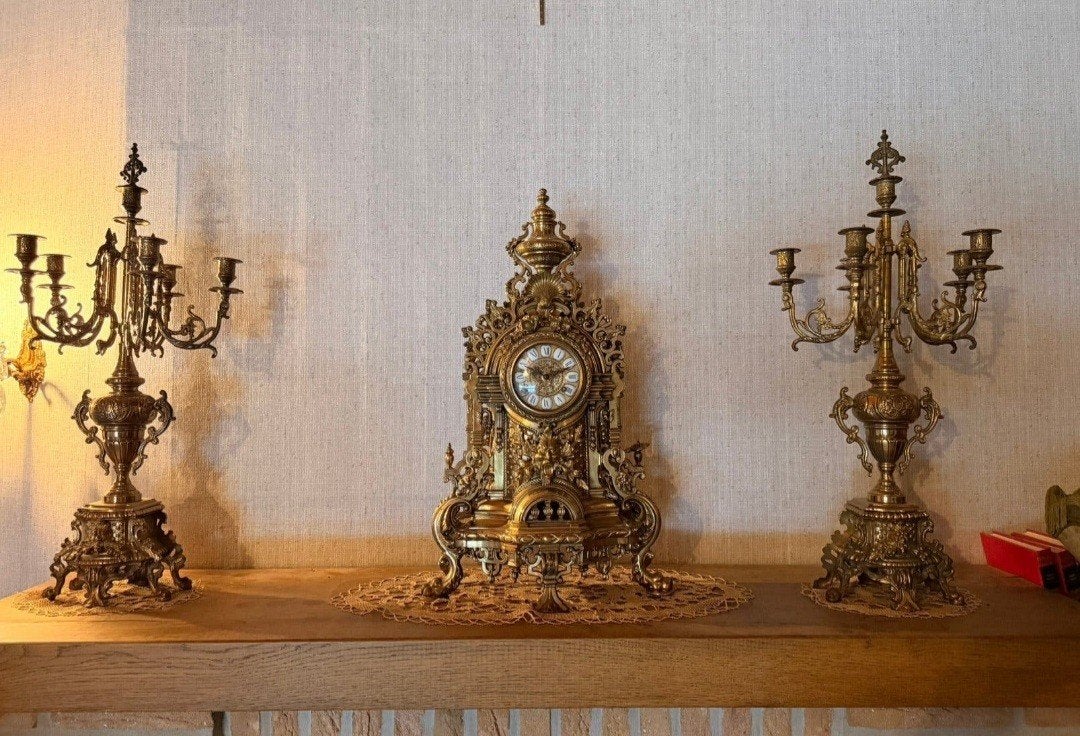 grote werkende schouwklok, Antiek en Kunst, Ophalen of Verzenden