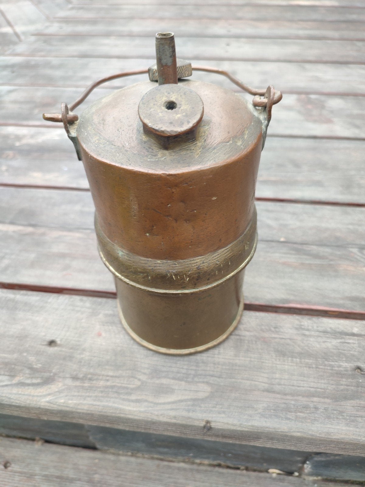 Lampe acétylène de mineur, Antiquités & Art, Antiquités | Bronze & Cuivre, Enlèvement