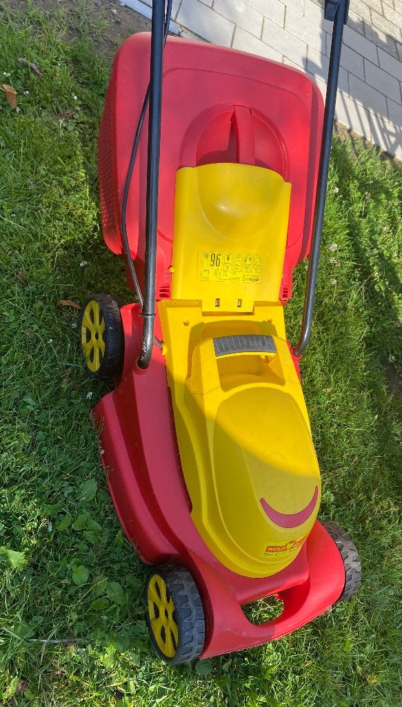 Grasmachine, Ophalen, Gebruikt, Elektrische grasmaaier, Wolfgarten
